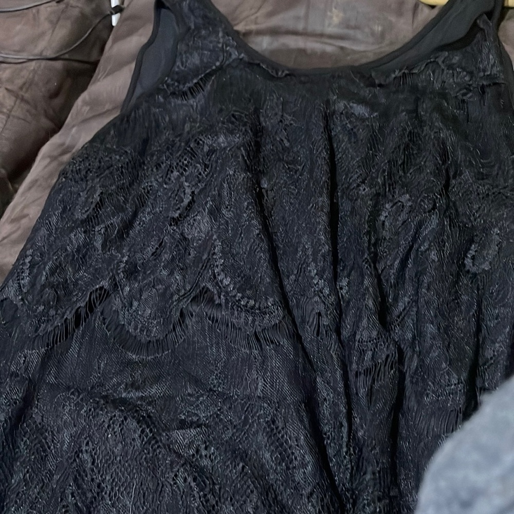 Black lace shirt